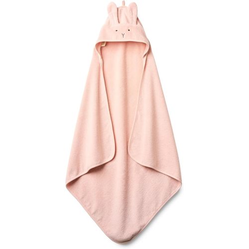 Baby Hooded Towel – Organic Cotton Baby Bath Towels – Baby Towels, Baby Bath Towels for Baby Girl, 32" x 32" Super-Soft and Absorbent Baby Towels for Newborn (Rabbit - Blush)