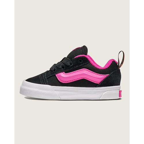Toddler Knu Skool Shoe in Black / Pink | Vans