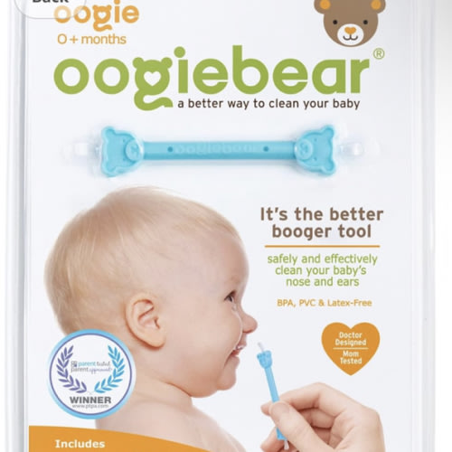 oogiebear: Baby Nose Cleaner & Ear Wax Removal Tool - Safe Booger & Earwax Removal for Newborns, Infants, Toddlers - Dual-Ended - Essential Baby Stuff, Diaper Bag Must-Have, with CASE