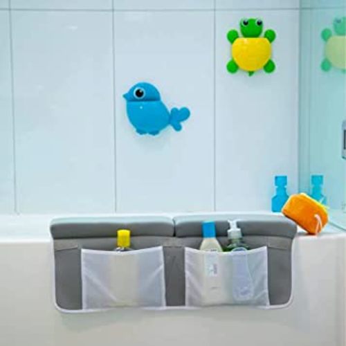 COLSEN Bath Kneeler and Elbow Rest Pad Set, 1.5 inch Thick Kneeling Pad for Elbow, Knee & Arm Support - Large Bathtub Kneeling Pad with Toy Organizer