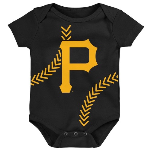 Newborn & Infant Pittsburgh Pirates Black Running Home Bodysuit
