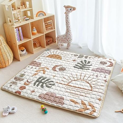 50x50 Playpen Mat (Boho Nature)