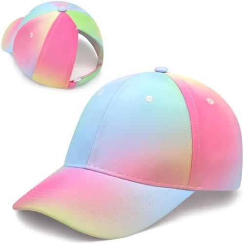Girls Baseball Hat Ponytail Hat for Kids Baseball Hats Toddler Ball Cap Kids Trucker Hats for Girls Cap Toddler Caps