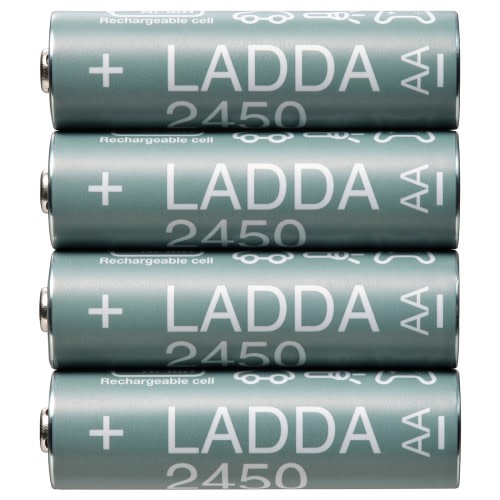 LADDA Rechargeable battery - HR06 AA 1.2V 2450mAh