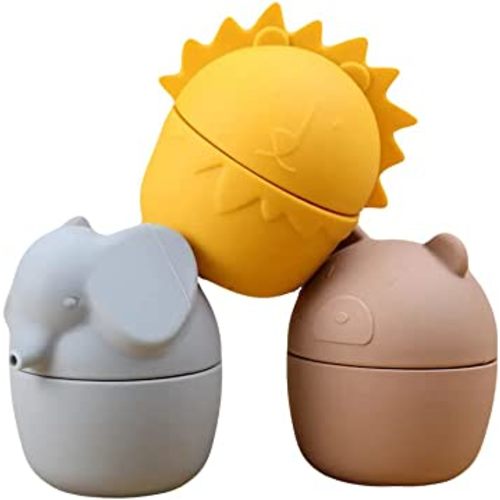 Silicone Eco-Friendly Bath Toys for Babies and Toddlers, Non-Toxic