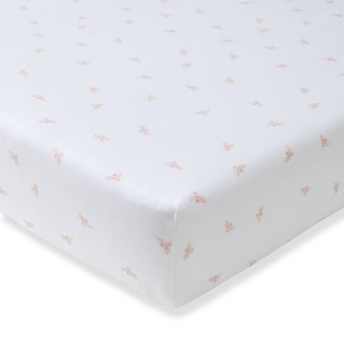 Burt's Bees Baby Organic Fitted Crib Sheet - Golden Bee Ranunculus