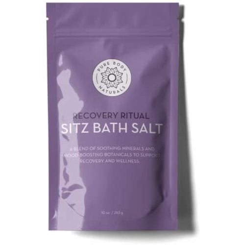 Sitz Bath Salt – Postpartum Care and Hemorrhoid Treatment – Natural Soak for Self Care and Hemmoroid Treatment - Post Partum Essentials, 10 Oz, by Pure Body Naturals