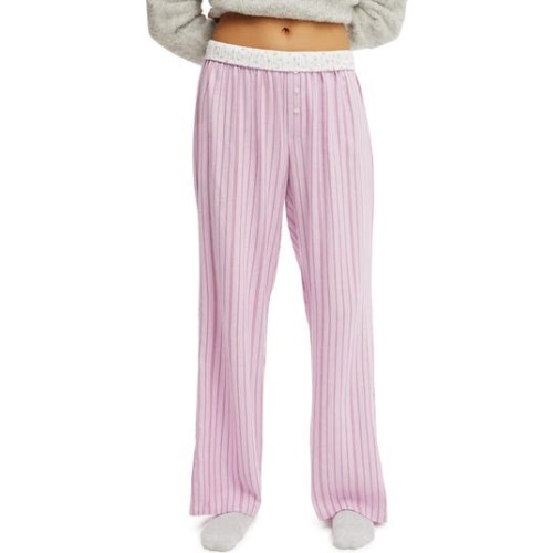 Women's Flannel Wide Leg Pant, Large