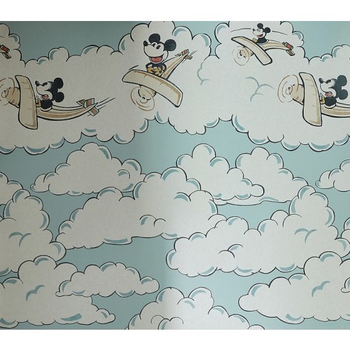 Disney Home x Sanderson Mickey Mouse in the Clouds Wallpaper