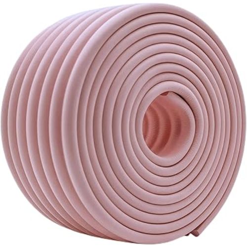 M2cbridge Multifunctional Edge and Corner Guard Coverage Baby Safety Bumper DIY (Pink 13.1ft)