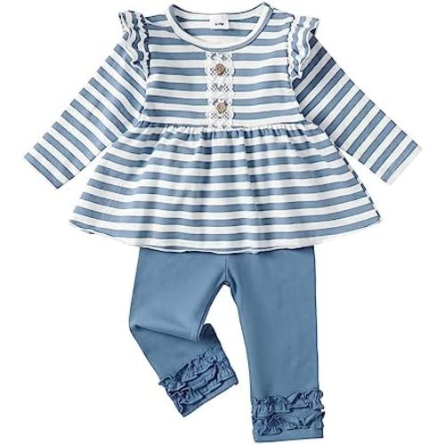 Baby Girl Clothes Toddler Girl Outfits Ruffle Shirt Pants Cute Infant Outfit Set Baby Girl Fall Winter Clothes