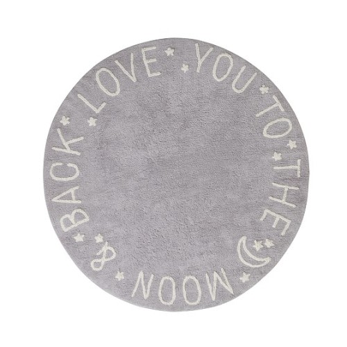 Sweet Moon Sentiment Washable Rug | Pottery Barn Kids