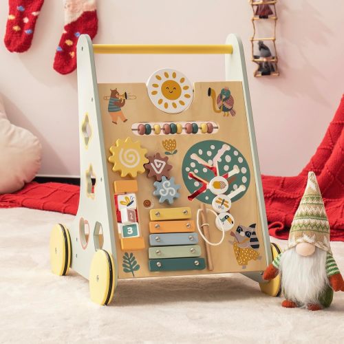 ROBUD Wooden Baby Push Walker - Forest Vitality