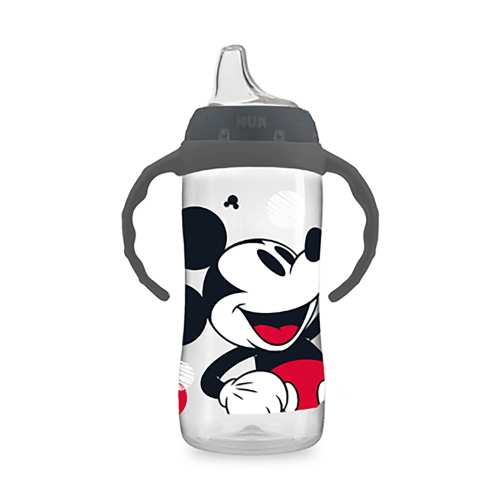 NUK Disney Mickey Mouse Learner Cup, Soft Spout, 10 oz, Spill-Resistant, 6+ Months