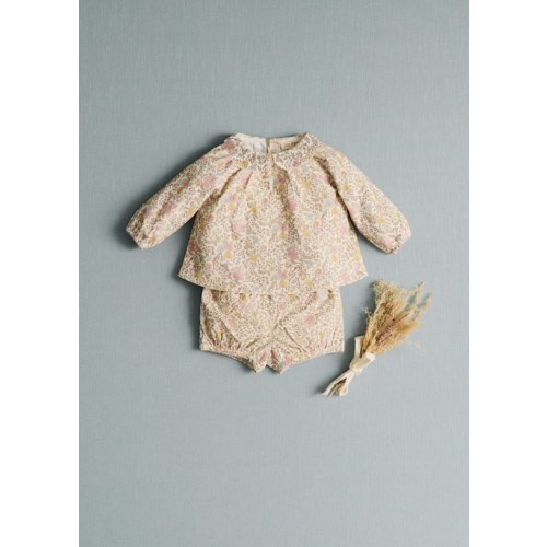 Lilou Bébé Blouse - Pastel flowers