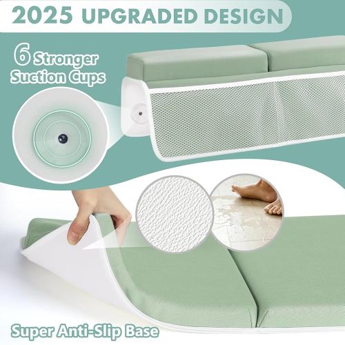 Amazon.com: beiens Bath Kneeler and Elbow Rest Pad Set - 1.5'' Comfortable Thick Baby Bath Kneeler Pads, Quick Dry Soft Kneeling Pad for Baby Bath Time, Non-Slip Knee& Arm Support Bathtub Mat with Toys Organizer : Tools & Home Improvement