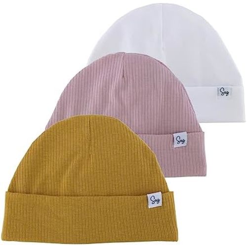 Jersey Beanie Hat for Newborn Baby Boys Girls Silky Satin Lined Hats Bonnet Toddler Infant Little Kids Beanies Caps