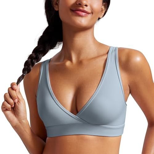 CRZ YOGA Butterluxe Maternity Nursing Bras for Women Crossover Wireless Sleep Breastfeeding Lounge Pregnancy Bralette Comfy