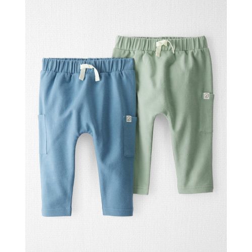 Baby 2-Pack Organic Cotton French Terry Joggers - Little Planet | Carter's