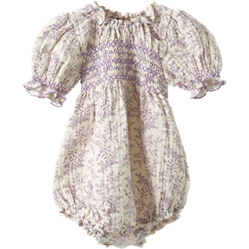 NOTHING FITS BUT Baby’s Classic Muslin Sana Onesie Jumpsuit, Puffed Sleeve Bodysuit Cotton One-Piece Baby Clothes