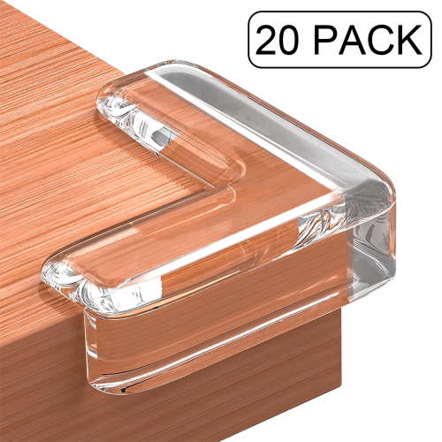 SUPTREE Kids Safety Silicone Soft Edge Protectors for Furniture Corner - 20 Pack