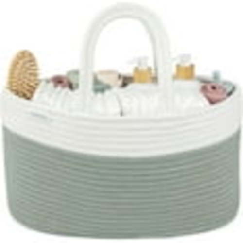 Comfy Cubs Diaper Caddy Organizer for Baby - Large Portable with Dividers for Diapers & Wipes, Sage