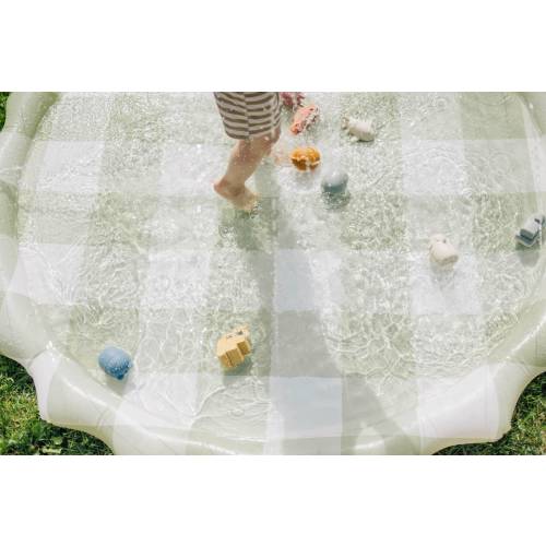 Green Gingham Splash Pad