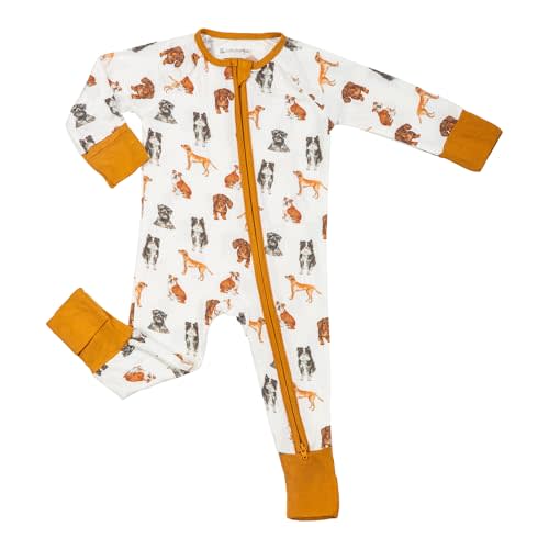 LollyBanks Baby Pajamas, 2-Way Zipper Romper, 95% Viscose Made from Bamboo and 5% Spandex, Baby Sleepers