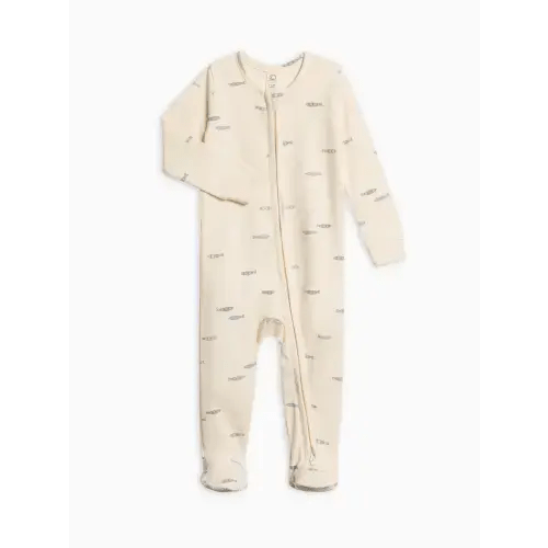 Peyton w fish Zipper Sleeper 3-6mo