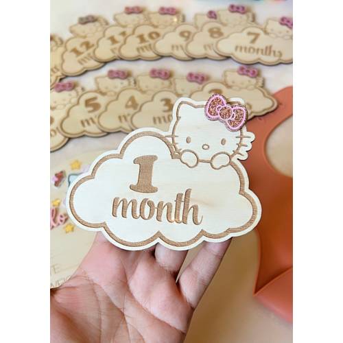 Hello kitty monthly milestones