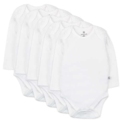 5-Pack Organic Cotton Long Sleeve Bodysuits | Honest Baby Clothing