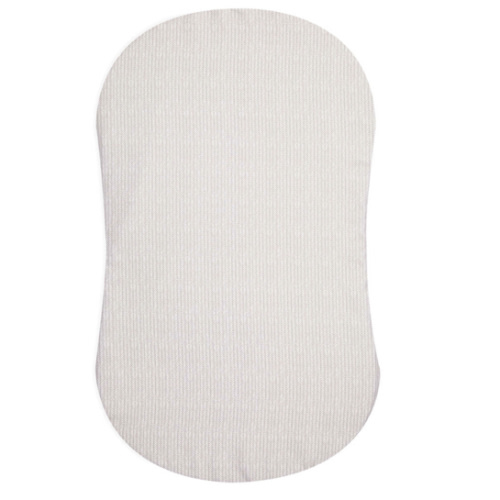 HALO - BassiNest Fitted Sheet 100% Cotton | Herringbone - cream ,