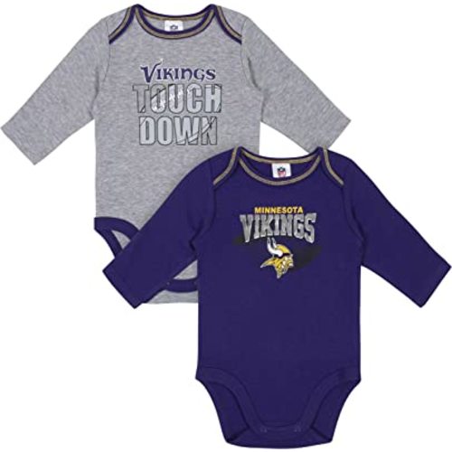 Gerber Baby NFL Team 2 Pack Long Sleeve Onesie Bodysuit