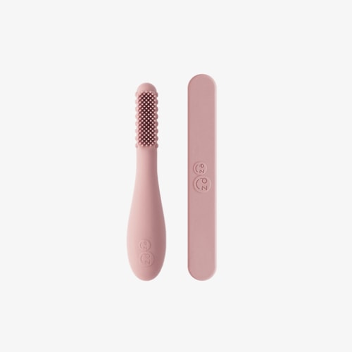 Baby-Led™ Toothbrush + Sensory Tongue Depressor Dual Pack from ezpz