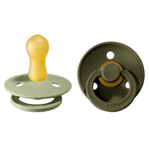 Bibs Colour Pacifiers Latex 6-18 Months - Size 2 - 2pk - Blush/vanilla