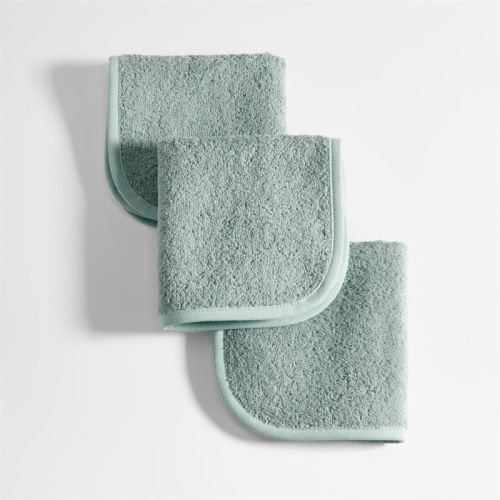 Nachi Organic Grey Washcloths, Set of 3