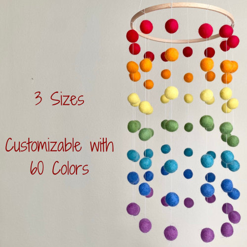 Size Small Rainbow Ceiling Mobile