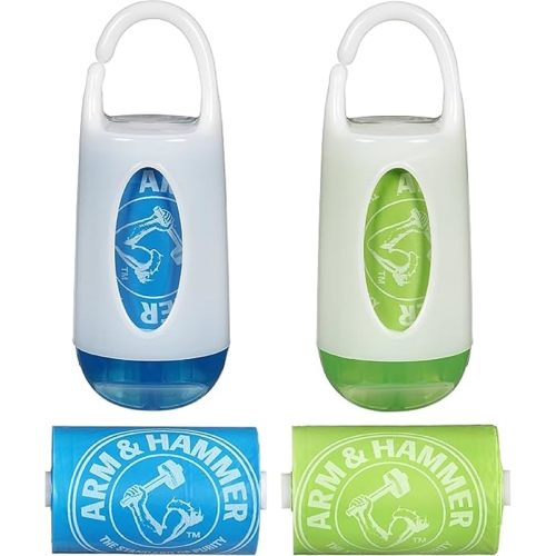 Munchkin Arm and Hammer Diaper Bag Dispenser Green and Blue