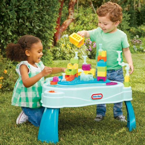 Little Tikes Build And Splash Deluxe Water Table With Block Set