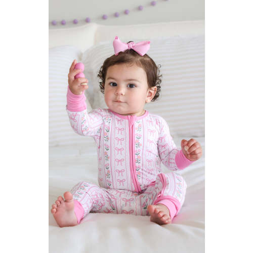 Convertible Zip Romper in Coquette Garden | Caden Lane