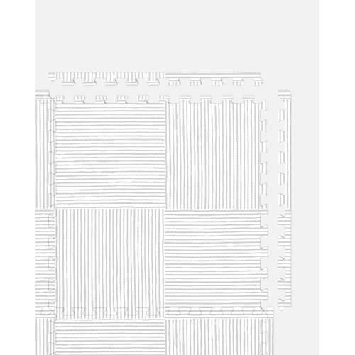 Play Mat - Grey Wickerwork / 4x6