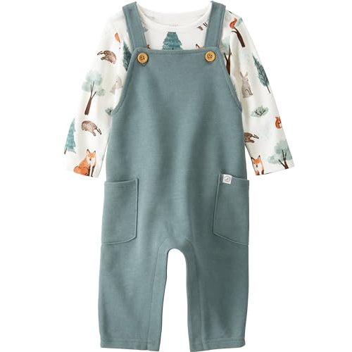 little planet by carter's Unisex Baby 2-piece Organic Cotton Overall Set