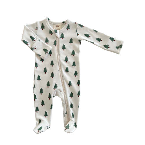 Trees / Organic Zip Footie