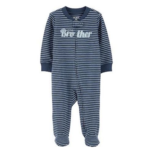 Baby Boy Carter's Striped Little Brother 2-Way Zip Sleep & Play Pajamas