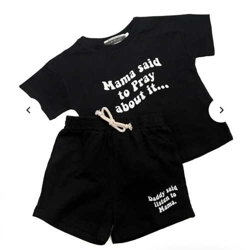 Mama Said to Pray About it Shorts & Tee Set – OUR HOUSE ABOVE