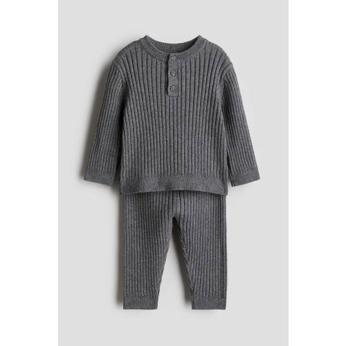 2-PIECE RIB-KNIT COTTON SET
