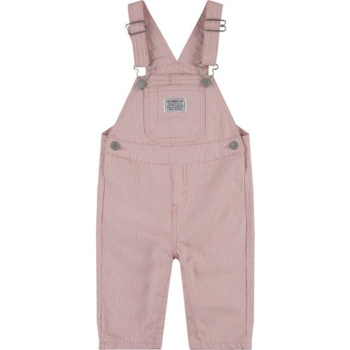 Railroad Stripe Cotton Overalls, 9M