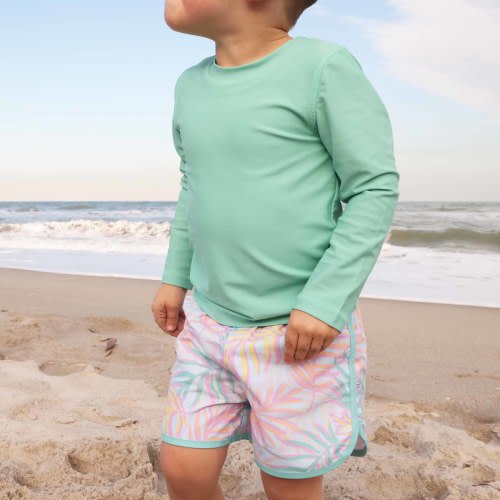 Long Sleeve Rash Guard Shirt | Palm Green