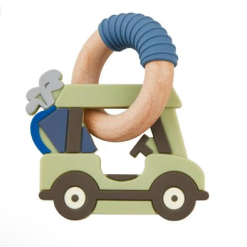 Mud Pie Golf Cart Silicone Teether – Baby Blossom Company