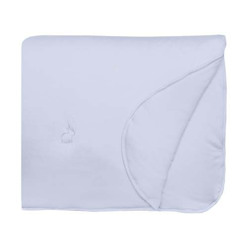 Fluffle Stroller Blanket with Embroidery in Dew